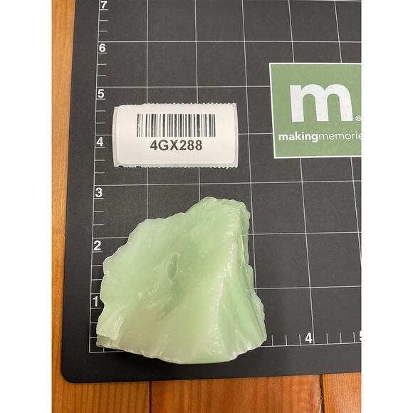 Lime Green Art Glass Cullet Glowing Manganese Slag Glass #4GX288 - Picture 8 of 8